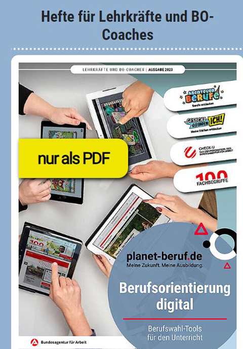 Bild für Berufsorientierung digital | Schule >> Beruf | Praxisleitfaden Check-U