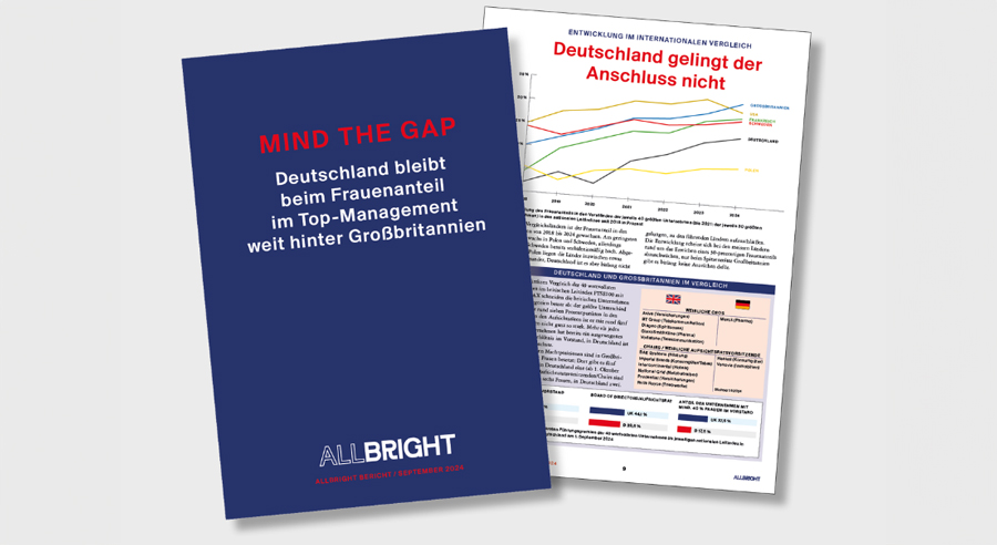 Mind the Gap: Deutschland bleibt beim Frauenanteil im Top-Management weit hinter Großbritannien