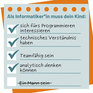 Als Informatiker*in muss dein Kind ...